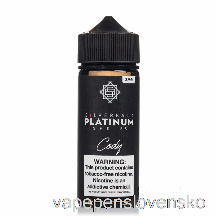 Cody - Silverback Platinum Series - 120ml 3mg Vape Bez Nikotinu